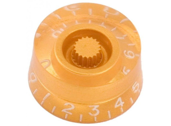Dr.Parts Volume Knob Gold/Silver for Alpha Pots (Epiphone) Dr.Parts Volume Knob Gold/Silver for Alpha Pots (Epiphone)
